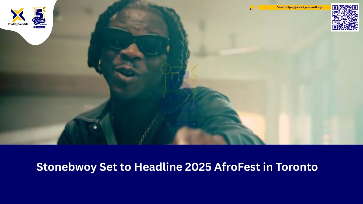 Stonebwoy Set to Headline 2025 AfroFest in Toronto